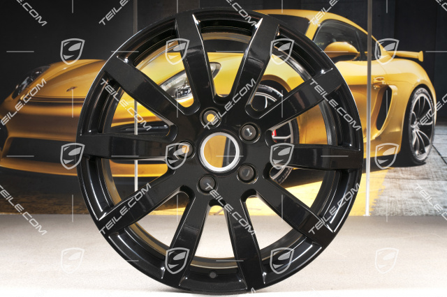 19-inch Cayenne S wheel rim, 9,5J x 19 ET54, black high gloss