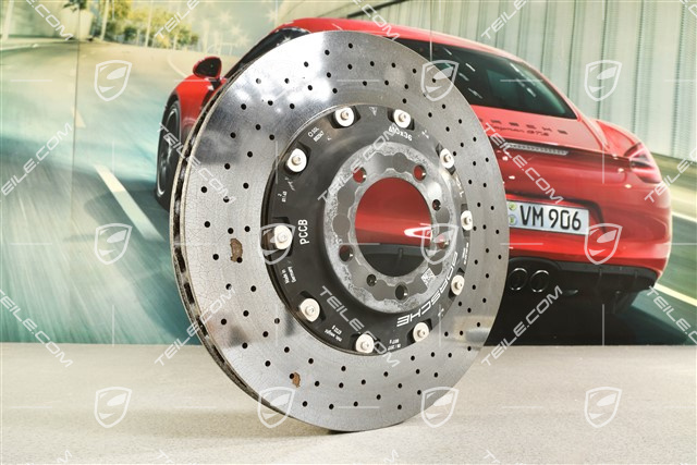 PCCB Ceramic brake disc, 991.2 C2 / C2S / C4 / C4S / 991.1 Turbo / 991.2 Turbo, damaged, L