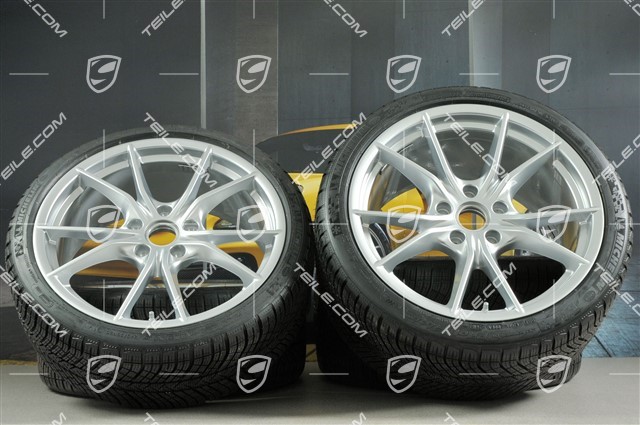 20-inch winter wheels set Carrera S (IV), rims 8,5J x 20 ET49 + 11J x 20 ET78 + Michelin Pilot Alpin PA4 N1 winter tyres 245/35 R20 + 295/30 R20