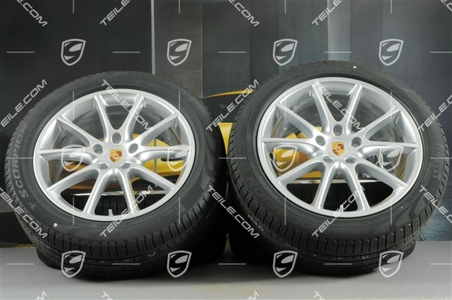 20-inch all-season wheel set, Cayenne Design, tyres 9J x 20 ET50 + 10,5J x 20 ET64 + all-season thres  Pirelli Scorpion 275/45R20, 305/40R20, with TPMS