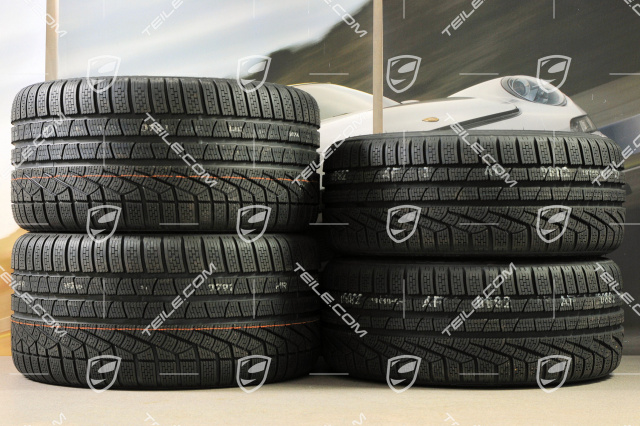 GT3 20" koła zimowe, komplet, "Turbo S" central. moc., 9J x 20 ET51 + 11J x 20 ET59 + opony zimowe Pirelli 245/35 R20+295/30 R20, czujniki RDK