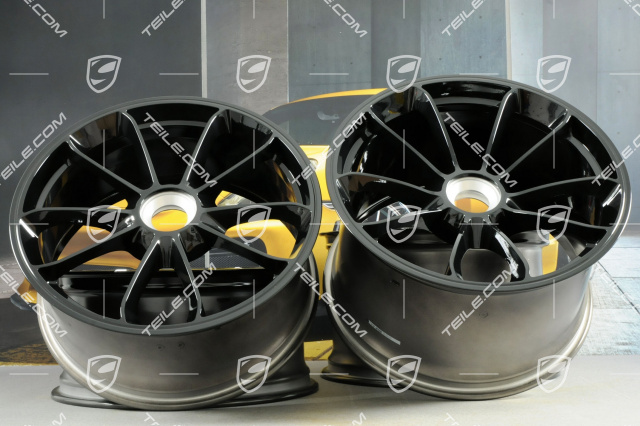 20" Komplet felg GT3, 9J x 20 ET55 + 12J x 20 ET47, kolor czarny (wysoki połysk)