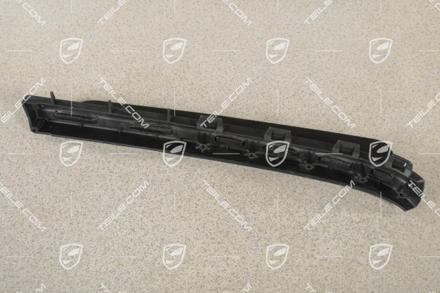 Front bumper spoiler, lower, Satin black, R