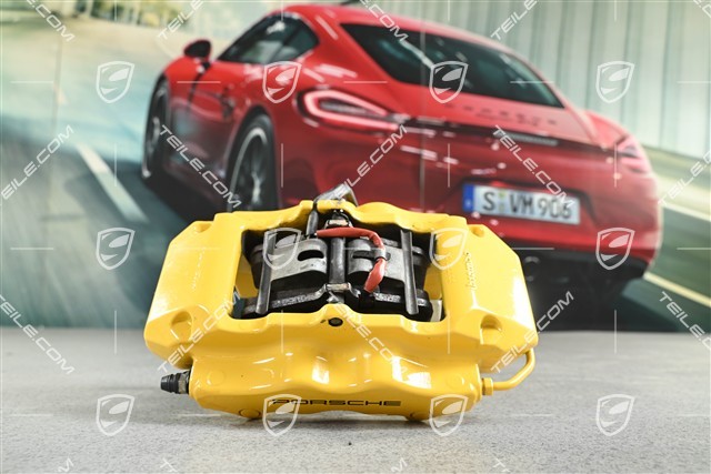PCCB Zacisk hamulcowy, bez klocków, żółty, GT3 / GT2 / Turbo, R