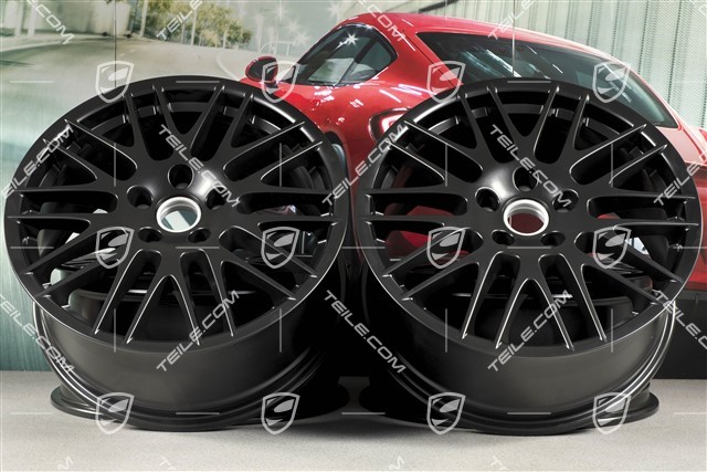 20-inch RS Spyder wheel set, 9J x 20 ET57, black satin mat