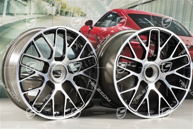 20-inch Wheels set Turbo S, central locking, 8,5J x 20 ET51 + 11J x 20 ET59