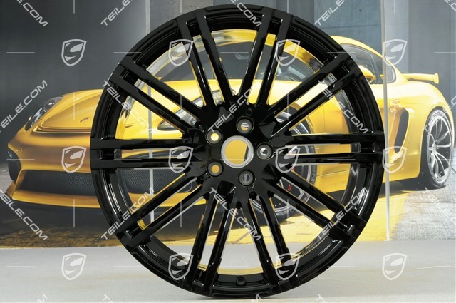 21-inch Turbo III alloy wheel rim, 9J x 21 ET26, black high gloss