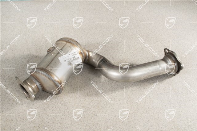 Exhaust pipe with catalytic converter, Cyl. 4-6, Hybrid