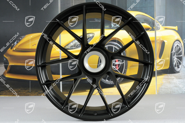 20" Felgensatz Turbo Sport III, Zentralverschluss, 9J x 20 ET51 + 12J x 20 ET63, seidenglanz schwarz matt