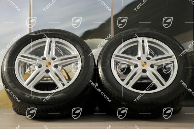 19" Cayenne Design II Sommerräder Satz, 4x Felgen 8,5 J x 19 ET 59 + 4x Reifen 265/50 R 19 110Y XL, ohne RDK