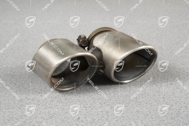 Tailpipe, round, Carrera 2S/4S, R