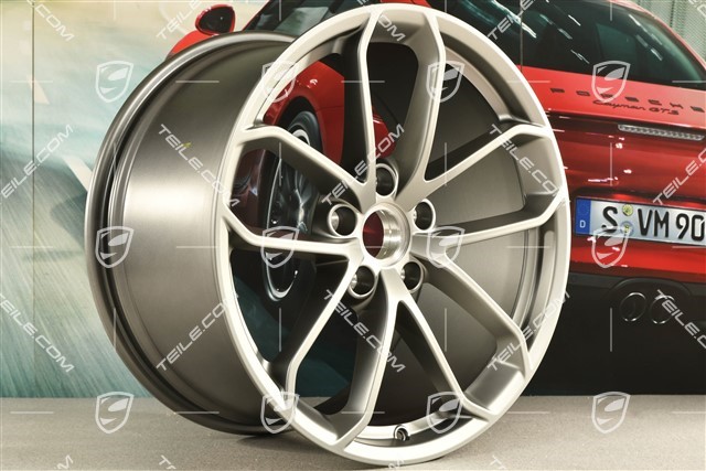 20-inch GT4 wheel rim, 11J x 20 ET50, Platinum satin-matt