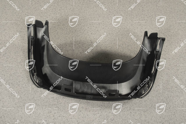 Cover plate (above tailpipe), black, Spyder