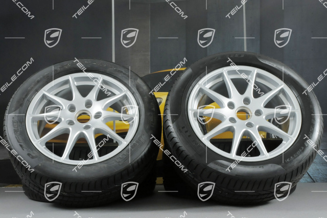 18-inch summer wheel set Panamera S, wheels 8J x 18 ET59 + 9J x 18 ET53 + tyres Pirelli P-Zero 245/50 18 + 275/45 18