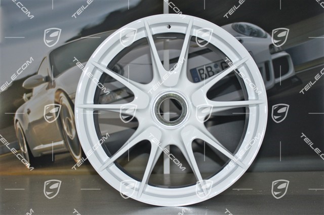 19-inch GT3 II wheel set, white, front 8,5J x 19 ET53 + rear 12J x 19 ET63