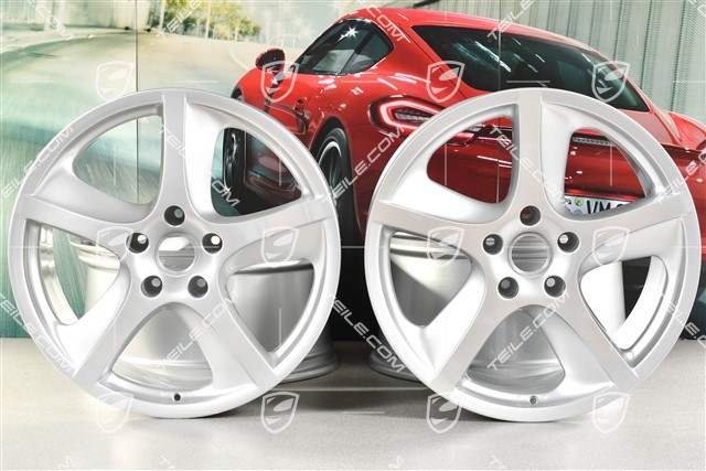 20-inch Cayenne SportTechno wheel set, front 9-inch + rear 10-inch