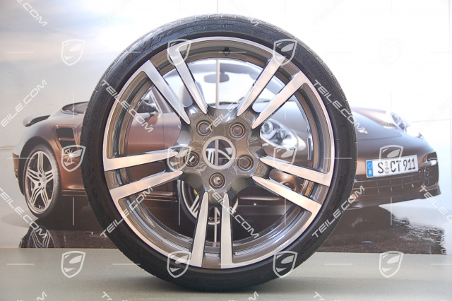 19" Sommerräder Satz TURBO II, Felgen 8J x 19 ET57 + 11J x 19 ET67 + Reifen 235/35 ZR19 + 295/30 ZR19