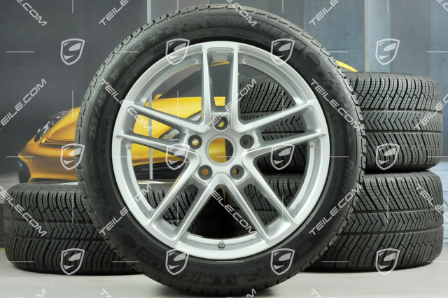 19-inch TURBO II winter wheel set, wheels 9J x 19 ET 60 + 10J x 19 ET61 + NEW tyres Michelin Pilot Alpin 4, 255/45 R19+285/40 R19, with TPM