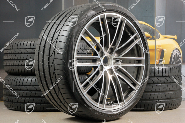 20" Turbo IV Sommerräder Satz, Felgen 8,5J x 20 ET49 + 11,5J x 20 ET76 + Sommerreifen 245/35 R20 + 305/30 R20