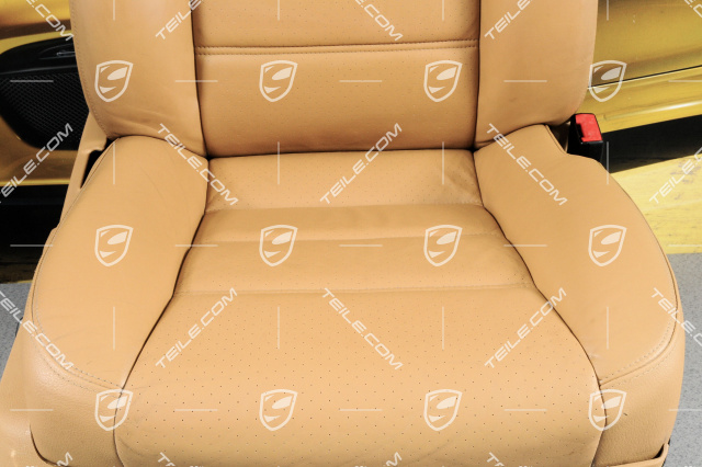 Seat, elect. adjustment, heating, Lumbar, leather, sand beige, R