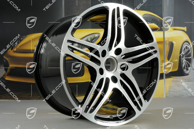 19-inch "Turbo" wheel, 11J x 19 ET51, black high gloss