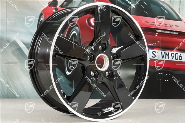 19" Felge Cayman S, 8J x 19 ET57, Felgenstern in Schwarz