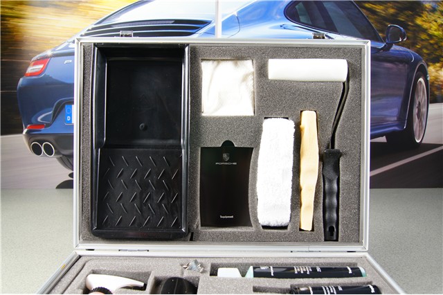 Car care case for Cayenne