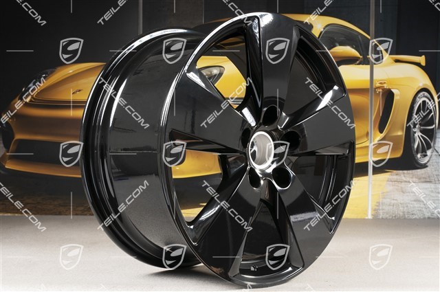 19-inch Cayenne wheel rim, 9,5J x 19 ET54, black high gloss