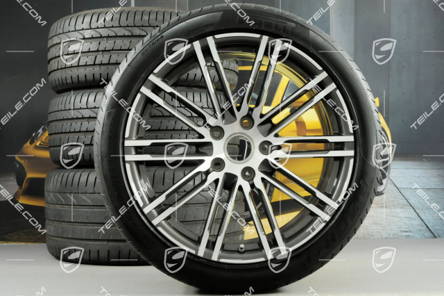 20-inch Turbo III summer wheel set, 8,5J x 20 ET51 + 11J x 20 ET70, tyres 245/35 ZR20 + 295/30 ZR20, with TPM