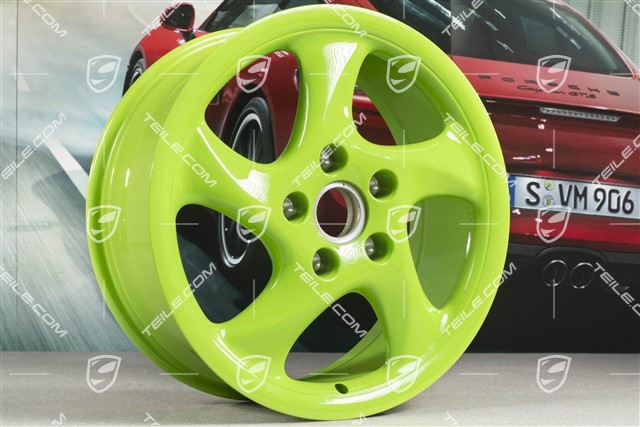 18-inch Turbo Look I wheel, 7,5J x 18 ET50, Lizard green