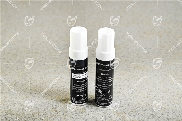 Lackstift, Grundlack+Klarlack, Dunkelblau metallic M5X
