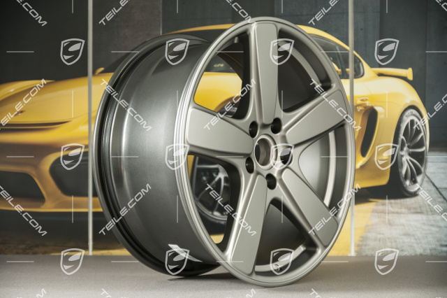 21" Felge Cayenne Sport Classic, 10J x 21 ET50, Platinum Seidenmatt