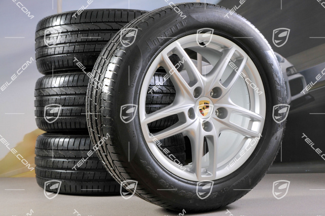 19-inch Cayenne Design II summer wheel set, 4 wheels 8,5 J x 19 ET 59 + 4 tyres 265/50 R 19 110Y XL, without TPMS