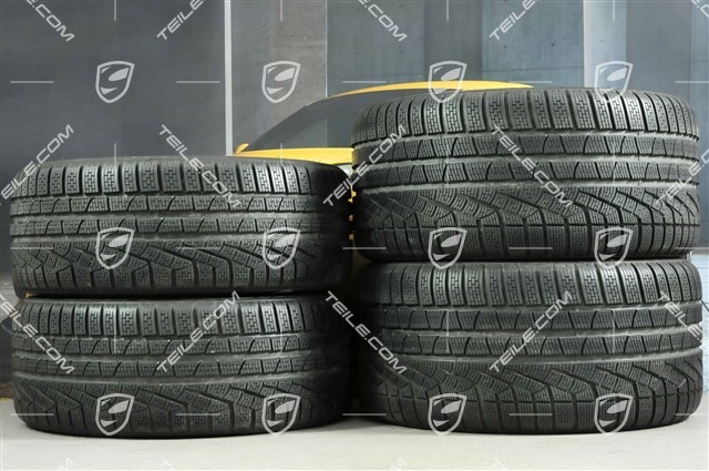 20-inch winter wheels set Carrera S (IV), rims 8,5J x 20 ET49 + 11J x 20 ET78 + NEW Pirelli Sottozero II winter tyres 245/35 R20 + 295/30 R20