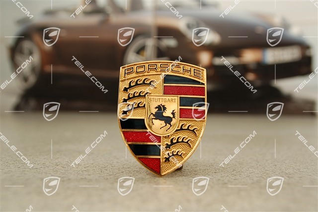 Porsche crest, emblem for front bumper (2003-2006)