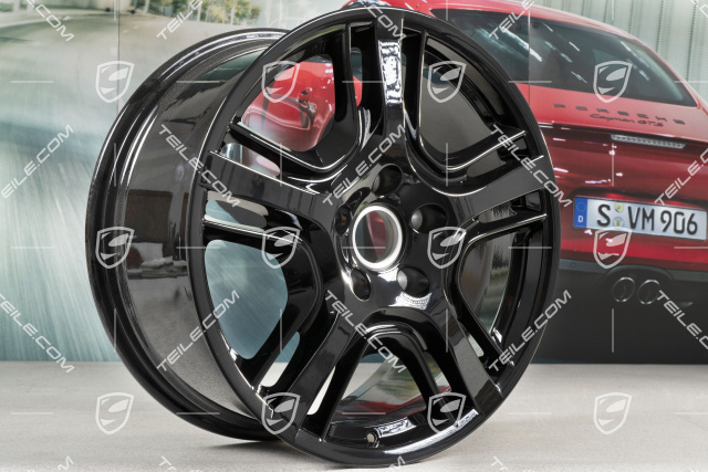 19" Felga Panamera Design, 9J x 19 ET60, czarny wysoki połysk