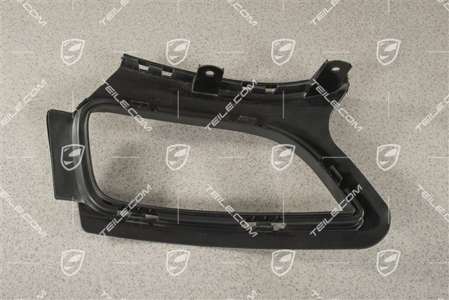 GT2RS, Bracket / Frame Support, Rear Bumper, Black matte, R
