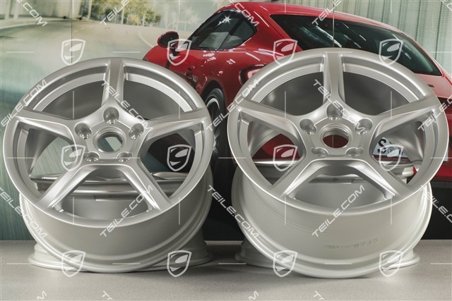 18-inch wheel rim set Boxster IV, 8J x 18 ET57 + 9,5J x 18 ET49