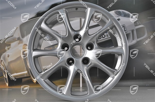 18-inch GT3 Modell 2004 wheel set, 8J x 18 ET50 + 11J x 18 ET45, for Turbo / 4S