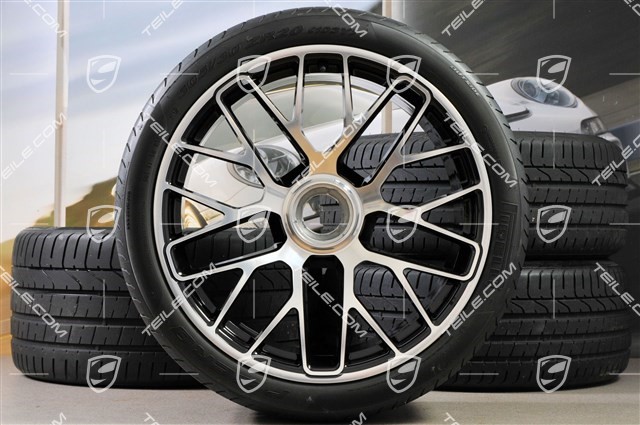 20" Sommerräder Satz Turbo S, Felgen 9J x 20 ET51 + 11,5J x 20 ET56, Sommerreifen 245/35 ZR20 + 305/30 ZR20, mit RDK