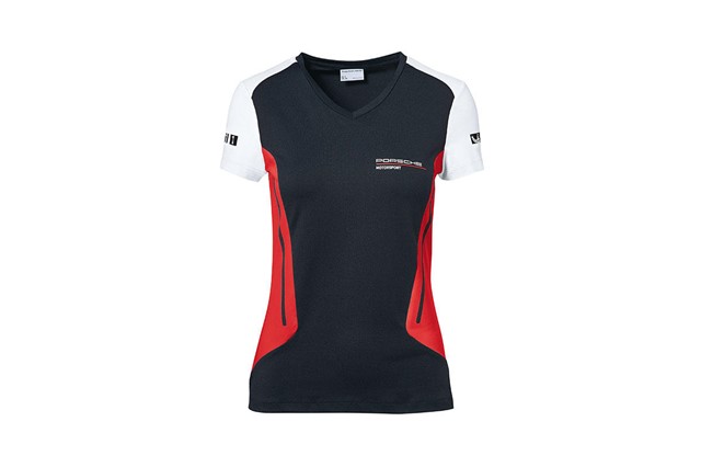 Motorsport Kollektion, T-Shirt, Damen, schwarz/rot/weiß, XXL 46