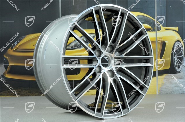 20-inch wheel rim set 911 Turbo IV, 11,5J x 20 ET56 + 9J x 20 ET51, Titan