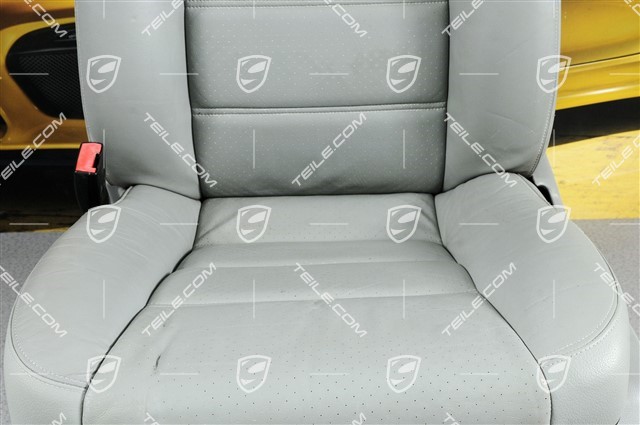 Seat, el adjustable, heating, Lumbar, ruffled leather, steel grey, damage, L