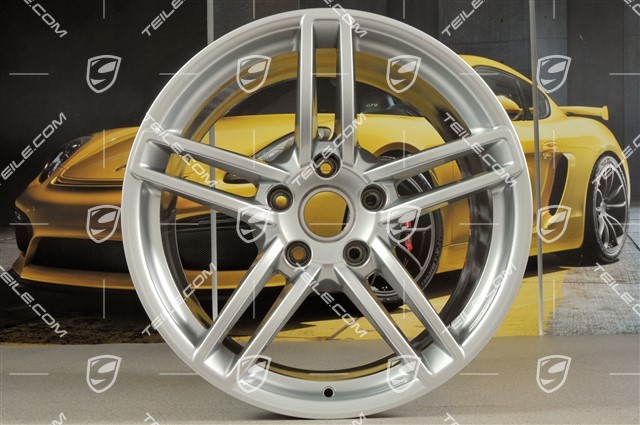 19" disc wheel rim set Carrera, 8,5J x 19 ET54 + 11J x 19 ET48, Brilliantsilver