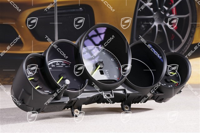 Instrument cluster, Silver/black face gauges, Tiptronic, 3.0 V6 Hybrid