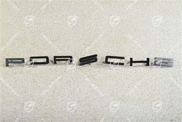 Lettering/logo PORSCHE, black