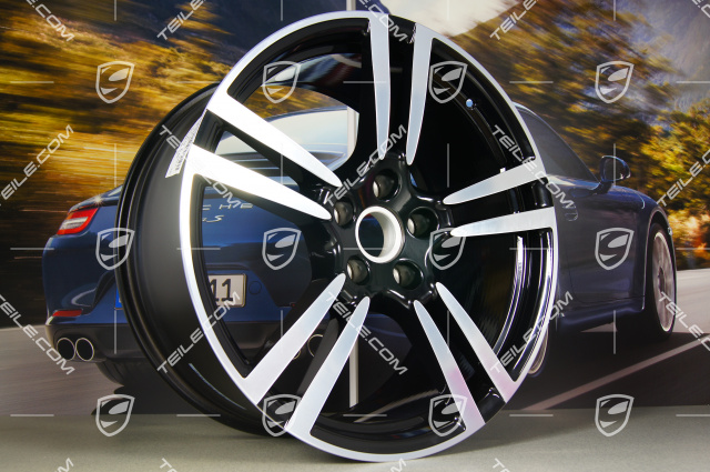 21-inch Turbo II wheel, 10J x 21 ET50, black high gloss