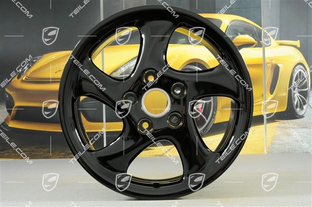 18-inch Turbo Look I wheel, 7,5J x 18 ET50, black high gloss