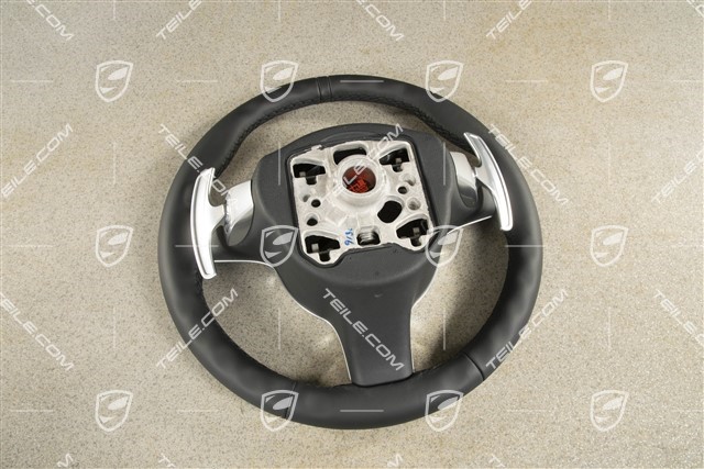 Steering wheel with shifting paddles (PDK) without display, Black