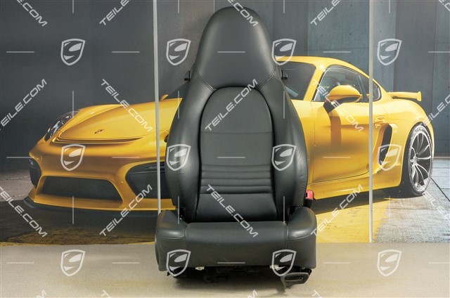 Seat, manual adjustable, leather, Metropole blue, damaged, R